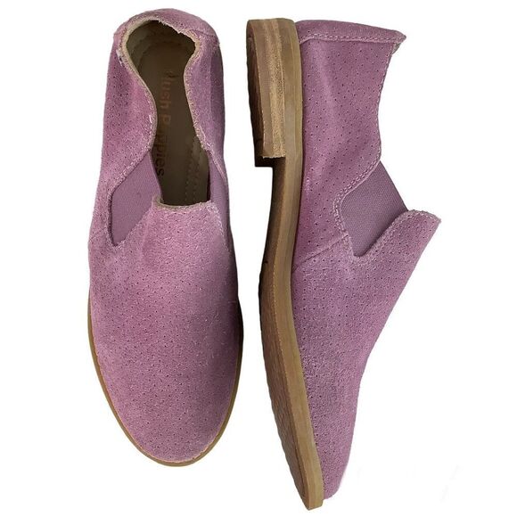 Hush Puppies Analisa Clever Slip On Dusty Orchid Suede Women Loafer Shoes Sz 6.5 - Picture 1 of 10